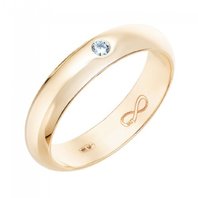 Обручальное кольцо R01-WED-00015-М12278 из красного золота, гладкое