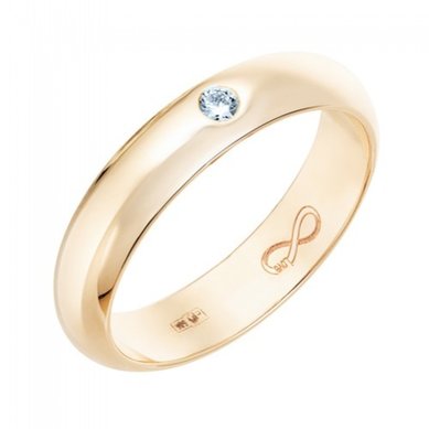 Обручальное кольцо R01-WED-00015-М12278 - Ювелирный салон Московский ювелирный завод