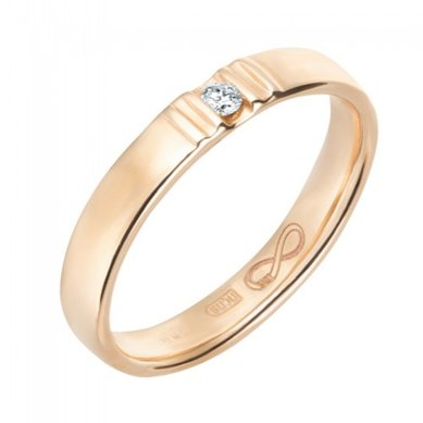 Обручальное кольцо R01-WED-00018-М12280 - Ювелирный салон Московский ювелирный завод