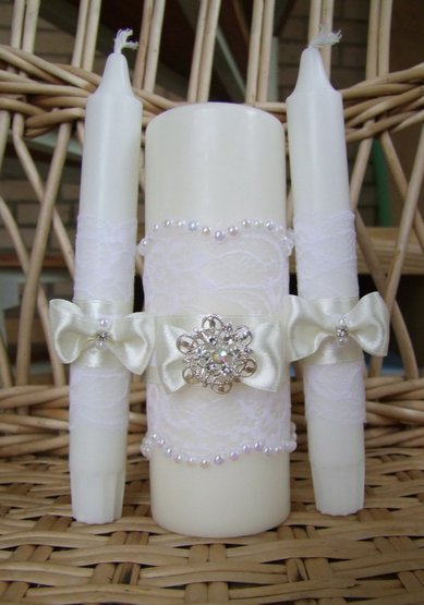 Свадебные свечи С79779 - Салон свадебных аксессуаров С Праздни4ком!