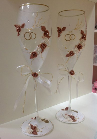 Свадебные бокалы С79797 - Салон свадебных аксессуаров С Праздни4ком!